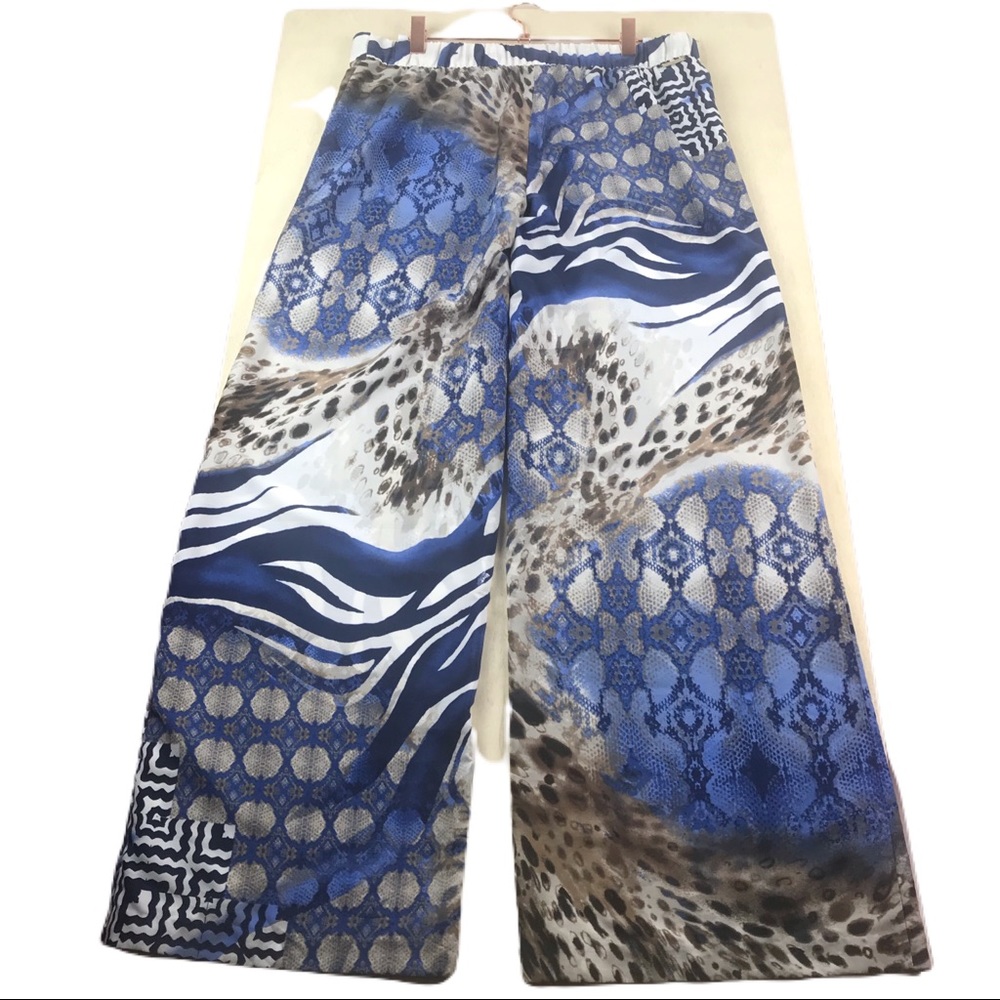 Chico’s Black Label Snakeskin Print Wide Leg Pant